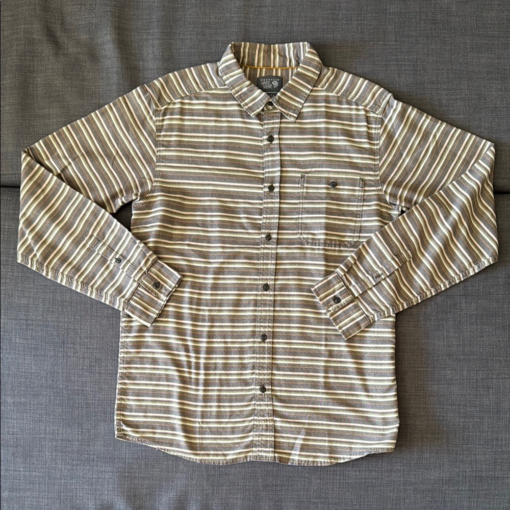 Mountain Hardware Lightweight Men's Striped Brown Shirt